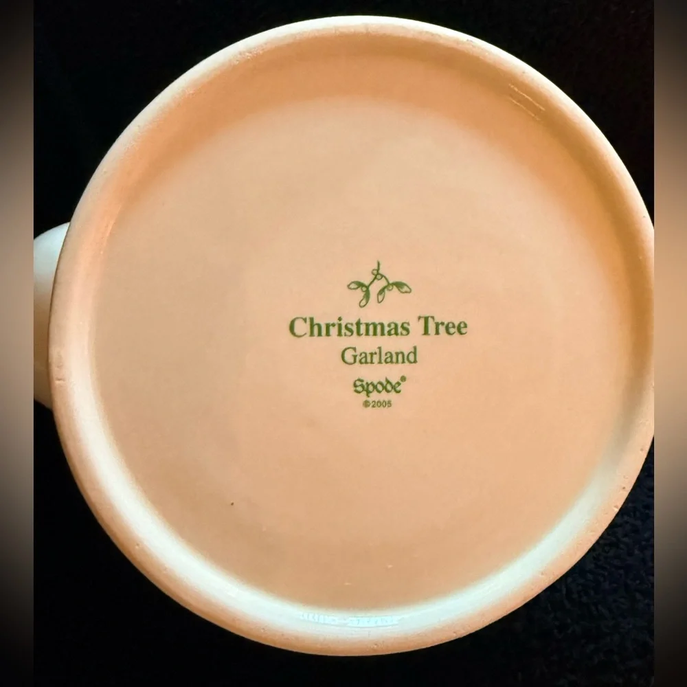 RARE!‎ Spode Christmas Tree Garland Teapot 🫖 Earthenware Terracotta Tea Kettle